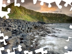 Rocky, Coast, The Hills, sea, Ireland