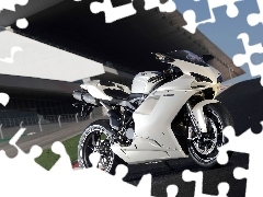 White, Super, Sport, Ducati 1198