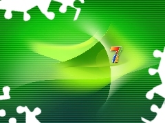 Windows 7, Belts, streaks, green ones