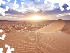 sun, Desert, west