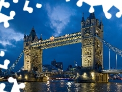 Night, London, Tower Bridge