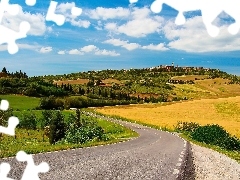 Tuscany, Italy, field, summer, Way