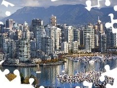 Vancouver, panorama, town