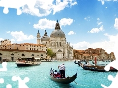 chair, Gondolas, Venice, Santa Maria