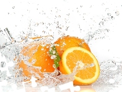water, orange, pulp