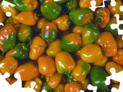 peppers, green ones, Yellow